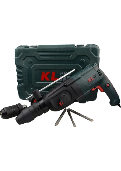 KL Pro  KLPM2603 850Watt 3,2J Profesyonel SDS-Plus Çift Mandren Kırıcı/Delici