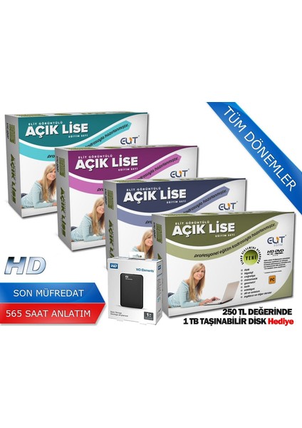 Açık Lise 11 Ders Eğitim Setleri