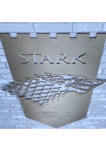 Game of Thrones STARK Metal Duvar Dekoru