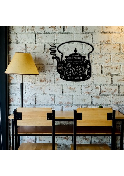 Coffee First Metal Duvar Dekoru
