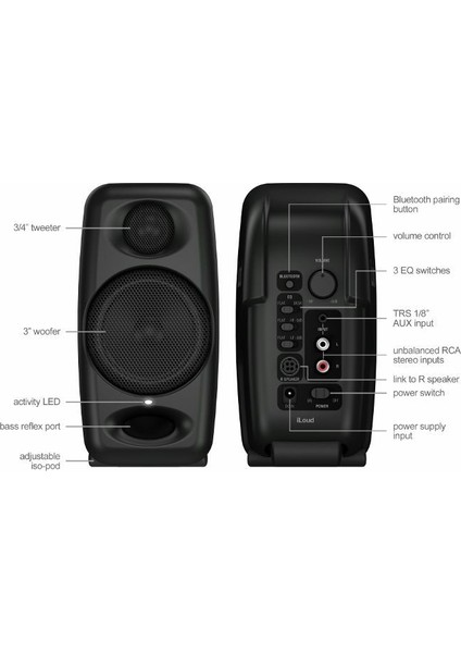 iLoud Micro Monitor 50W Mikro Bluetooth Stüdyo Referans Monitörü (Çift) fiyatları