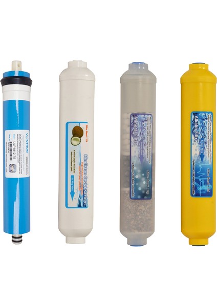 Su Arıtma 75GPD Membran, Tatlandırıcı, Mineral ve Alkalin Filtre