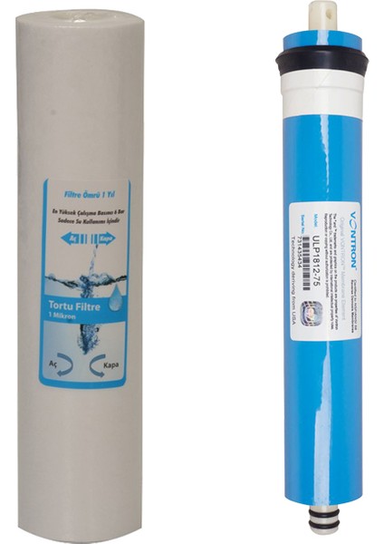 Su Arıtma 1 Micron Tortu ve Membran Filtresi