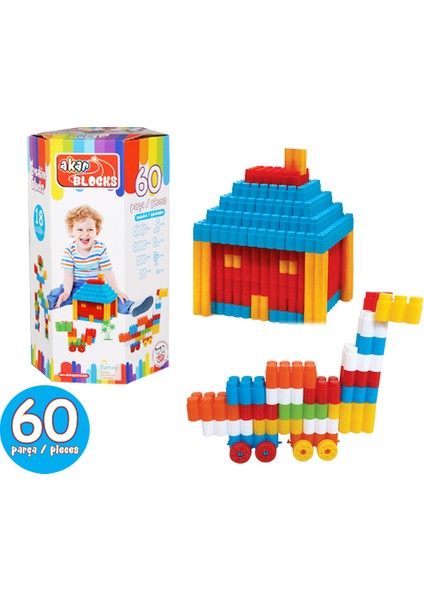 Akar 60 Parça Zeka Blokları 01-103