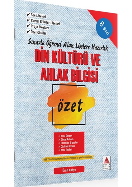 8. Sınıf Din Kültürü Ve Ahlak Bilgisi Özet Liselere Hazırlık