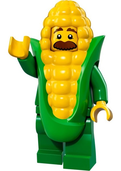 Seri 17 Minifigür 71018 - Corn Cob Guy (Kapalı Paket 1 Adet Minifigür)