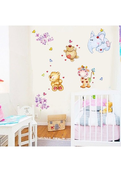 Bebek Odası Sevimli Hayvanlar Duvar Çıkartması fiyatları