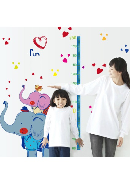 Sevimli Filler Çocuk ve Bebek Odası Boy Ölçer PVC Duvar Sticker fiyatları