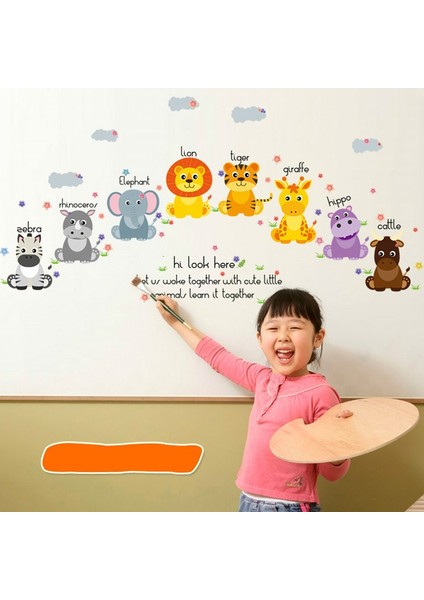 Sevimli Yavru Hayvanlar Çocuk ve Bebek Odası PVC Duvar Sticker fiyatları