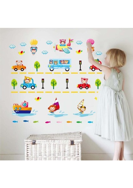 Çocuk Şehri Bebek ve Çocuk Odası PVC Duvar Sticker