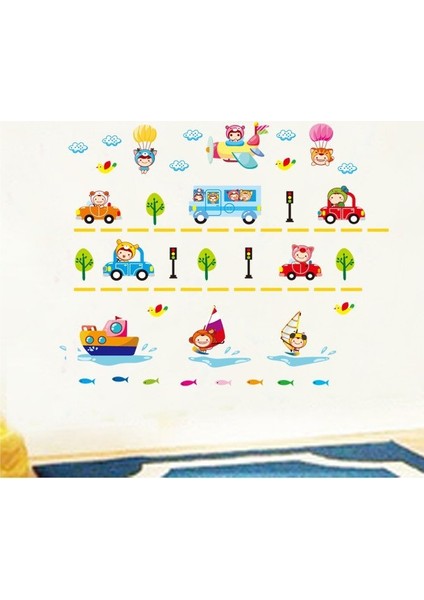 Çocuk Şehri Bebek ve Çocuk Odası PVC Duvar Sticker fiyatları