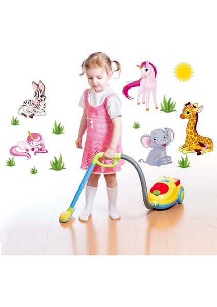 Unicorn Fil Zebra Çocuk ve Bebek Odası PVC Duvar Sticker modelleri