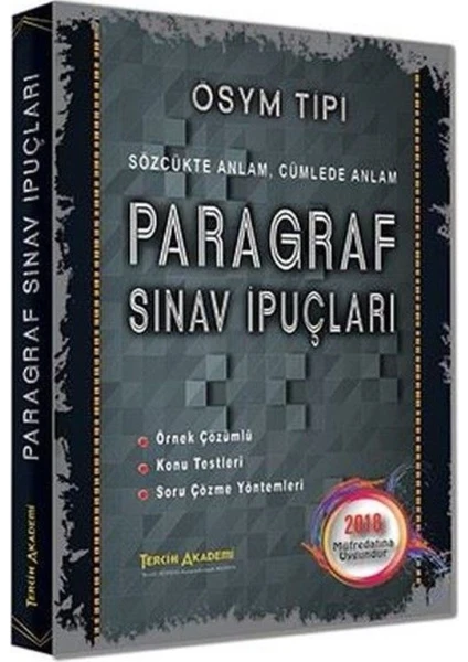 Tercih Akademi Paragraf Sınav Ipuçları