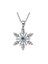 0.03 Karat Pırlanta 0.15 Karat Topaz Pırlanta Kar Kolye Gmy127 1