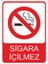 Sigara İçilmez 25 X 35 Cm Uyarı Levhası 1
