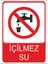 İçilmez Su 25 X 35 Cm Uyarı Levhası 1