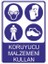 Koruyucu Malzemeni Kullan 25 X 35 Cm Uyarı Levhası 1