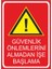 Güvenlik Önlemlerini Almadan İşe Başlama 25 X 35 Cm Uyarı Levhası 1