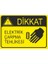 Elektrik Çarpma Tehlikesi 25 X 35 Cm Uyarı Levhası 1
