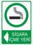 Sigara İçme Yeri 25 X 35 Cm Uyarı Levhası 1