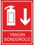 Yangın Södürücü 25 X 35 Cm Uyarı Levhası 1