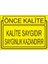 Önce Kalite Kalite Saygıdır Saygınlık Kazandırır 25 X 35 Cm Uyarı Levhası 1