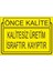 Önce Kalite Kalitesiz Üretim İsraftır Kayıptır 25 X 35 Cm Uyarı Levhası 1