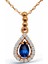 Zirkon Taşlı Rose Gümüş Kolye N094201 1