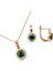 Zirkon Taşlı Rose Gümüş Set S014302 1