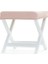 Evka Ahşap Bench Puf Light - Krem 2