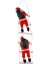 Yılbaşı Merdivenli Noel Baba 20cm 2'li 1