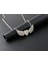 Gümüş Kaplama Kristal Kanatlı Chokers Kolye 2