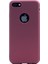 Apple iPhone 8 Kılıf Premier Silikon Kılıf Bordo + Cam 1