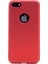 Apple iPhone 8 Kılıf Premier Silikon Kılıf Kırmızı + Cam 1
