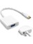 4307 Mini Hdmi To Vga Ses Destekli Çevirici Dönüştürücü Adaptör 2