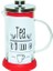 French Press Bitki Çayı Demliği Kırmızı 600 ml 1