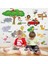 Orman Hayvanları ve İsimleri Çocuk ve Bebek Odası PVC Duvar Sticker 3