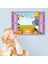 Pencereden Bakan Sevimli Hayvanlar Çocuk ve Bebek Odası PVC Duvar Sticker 3