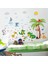 Sevimli Timsah ve Hayvanlar Bebek ve Çocuk Odası PVC Duvar Sticker 2