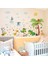 Sevimli Timsah ve Hayvanlar Bebek ve Çocuk Odası PVC Duvar Sticker 4
