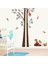 Ağaç Sincap Kuşlar Çocuk ve Bebek Odası PVC Duvar Sticker 2