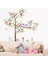 Ağaç Baykuşlar Çiçekler Renkli Bebek ve Çocuk Odası PVC Duvar Sticker 1