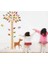 Ağaç ve Yavru Ceylan Bebek ve Çocuk Odası Boy Ölçer PVC Duvar Sticker 1