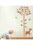 Ağaç ve Yavru Ceylan Bebek ve Çocuk Odası Boy Ölçer PVC Duvar Sticker 2