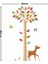 Ağaç ve Yavru Ceylan Bebek ve Çocuk Odası Boy Ölçer PVC Duvar Sticker 3