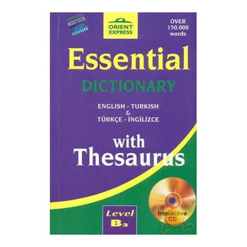 Essential Dictionary With Thesaurus / English Turkish & Kitabı
