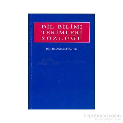 dil bilimi terimleri sozlugu rusca sozluk aleksandr kalyuta kitabi
