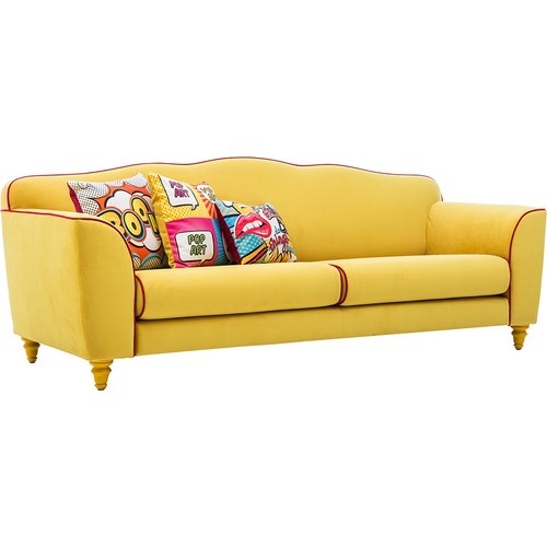 Saloni Mobilya Leonardo Sarı 3�Lü Koltuk Fiyatı