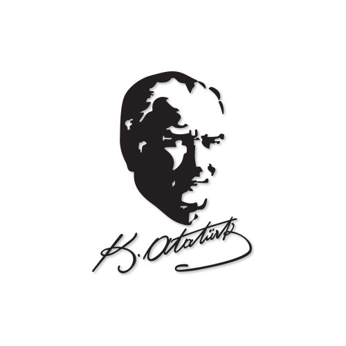 Decofour İmzalı Atatürk Silüeti Duvar Sticker 45X58Cm Fiyatı