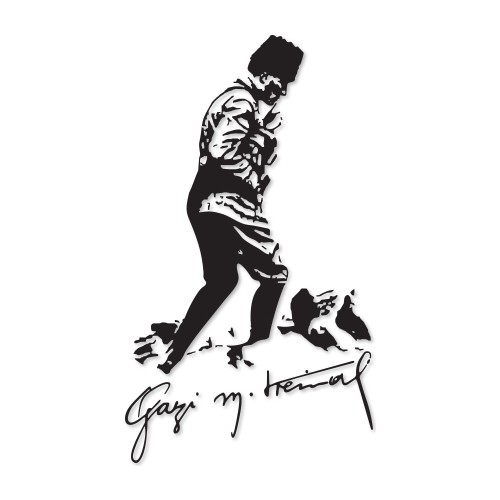 Decofour İmzalı Atatürk Kocatepe Duvar Sticker 35X60Cm Fiyatı